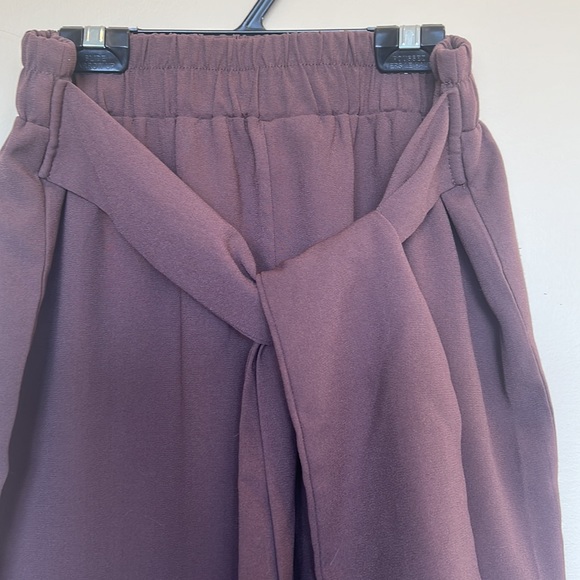 Balera Purply Brown TieFront Pant - Picture 3 of 6